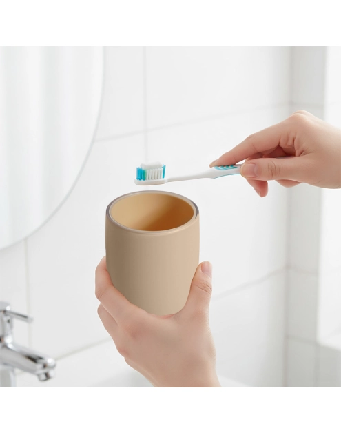 Zdjęcie: Kubek łazienkowy Cordoba beżowy SEPIO