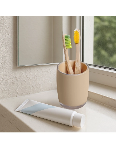 Zdjęcie: Kubek łazienkowy Cordoba beżowy SEPIO