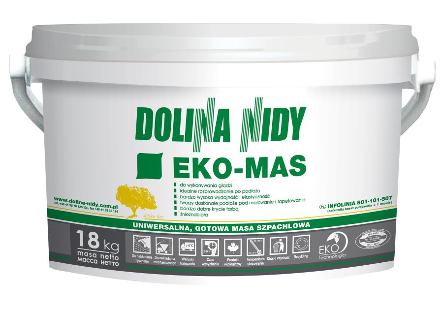 Zdjęcie: Masa szpachlowa Eko-mas uniwersalna 18 kg DOLINA NIDY