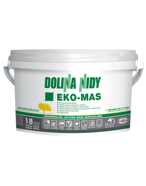 Zdjęcie: Masa szpachlowa Eko-mas uniwersalna 18 kg DOLINA NIDY