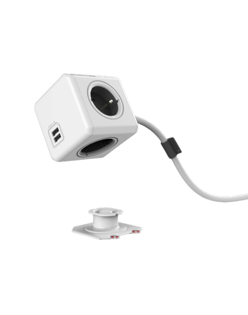 Zdjęcie: Przedłużacz Power Cube 4-kr g. E/FR+2xUSB 1,5 m ORNO