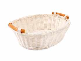 Koszk rattanowy z uchwytami 26x22x10 cm owalny TIN TOURS