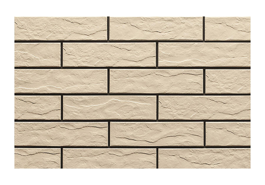 Zdjęcie: Płytka elewacyjna Kremowa rustiko 24,5x6,5 cm CERRAD