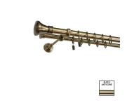 Zdjęcie: Karnisz podwójny Zeus fi 25 mm - 160 cm colloseum złoto KARWEL