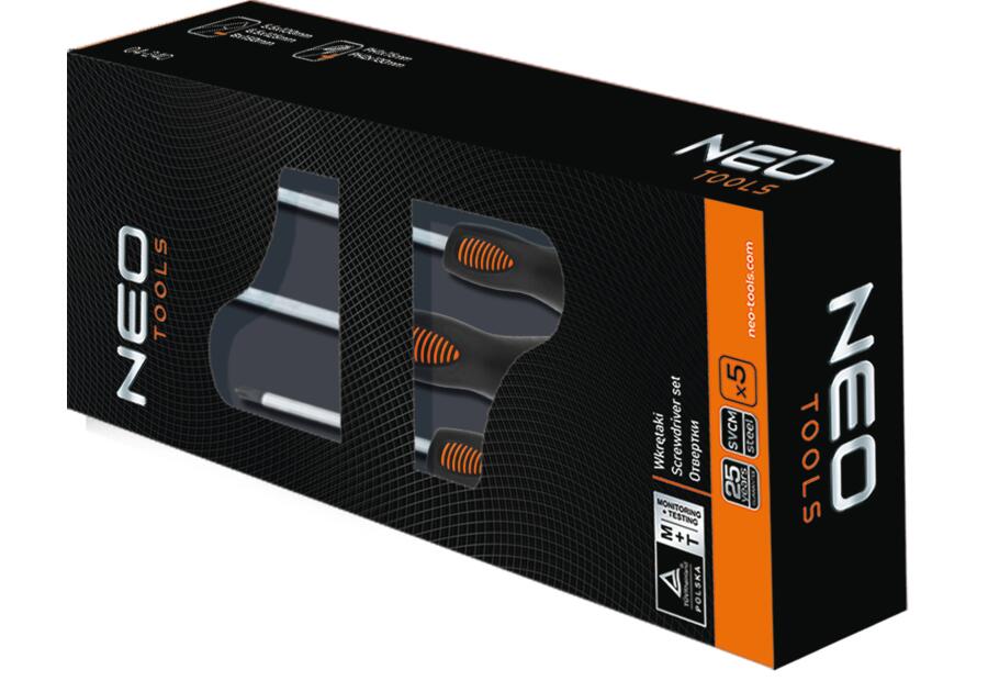 Zdjęcie: Wkrętaki do pobijania, S2, zestaw 5 sztuk NEO