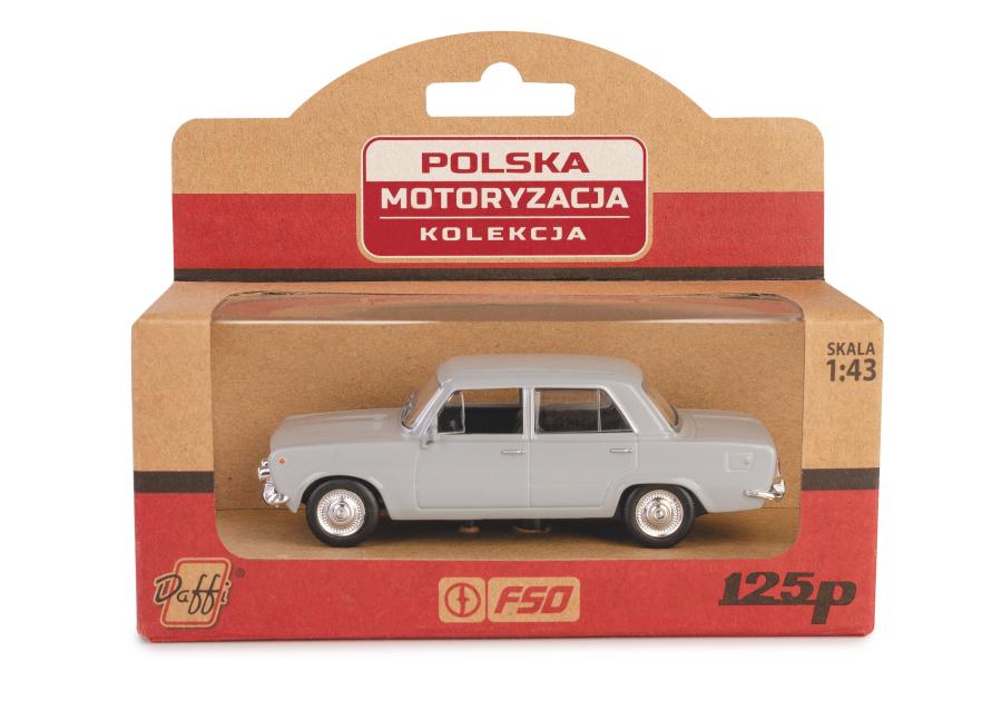 Zdjęcie: Model metalowy Prl Fiat 125P Fh02A-04-02 11254928 popielaty DAFFI