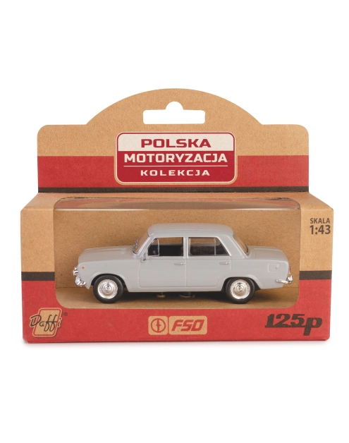 Zdjęcie: Model metalowy Prl Fiat 125P Fh02A-04-02 11254928 popielaty DAFFI