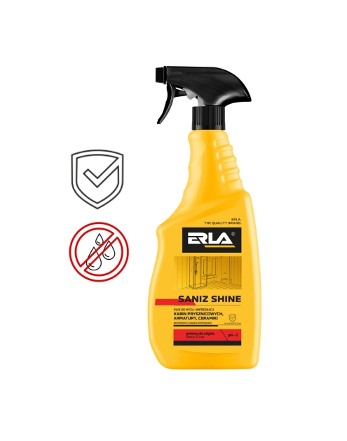 Zdjęcie: Srodek do czyszczenia łazienek Saniz Shine 750 ml ERLA