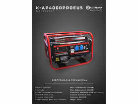 Generator prądotwórczy K-AK4000PRO EU5 KALTMANN