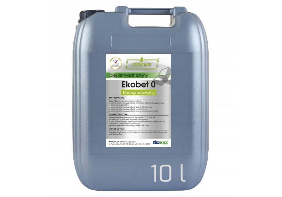 Zdjęcie: Płyn Ekobet 0 zapobiegający przyleganiu betonu do szalunku 10 L EKOMAX
