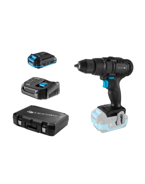 Zdjęcie: Wiertarko-wkrętarka 50 Nm zestaw HOGERT TECHNIK