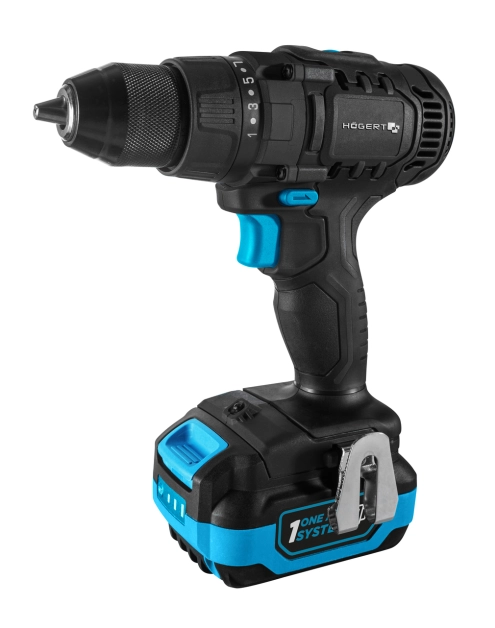 Zdjęcie: Wiertarko-wkrętarka 50 Nm zestaw HOGERT TECHNIK