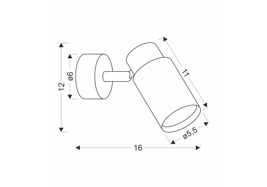 Zdjęcie: Lampa kinkiet Claro biały 1x15 W GU10 klosz biało-drewniany CANDELLUX