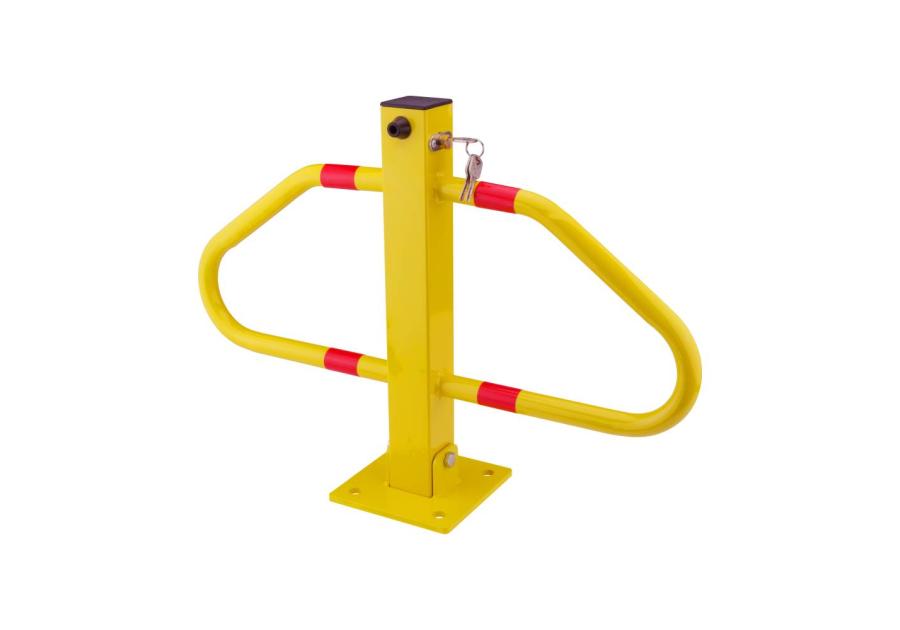 Zdjęcie: Blokada parkingowa składana 70x48 cm z zamkiem żółta 2507 METRO