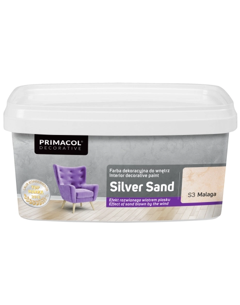 Zdjęcie: Farba dekoracyjna Silver sand 1 L Malaga S3 PRIMACOL DECORATIVE