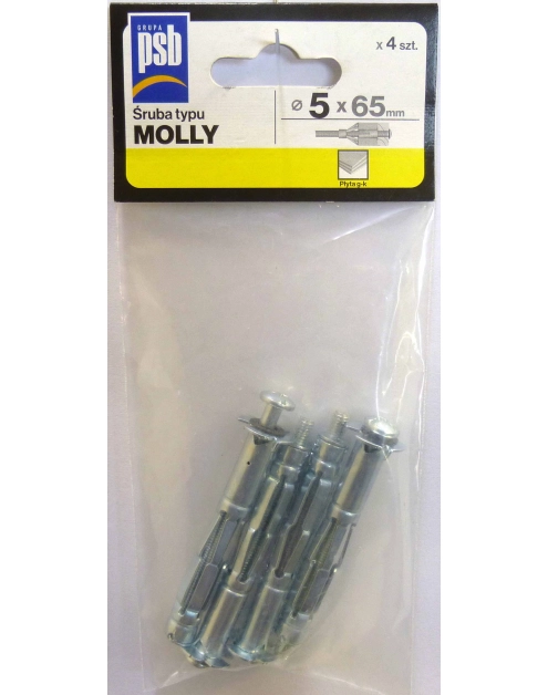 Zdjęcie: Śruba Molly 5x65 mm worek 4 szt. SILA