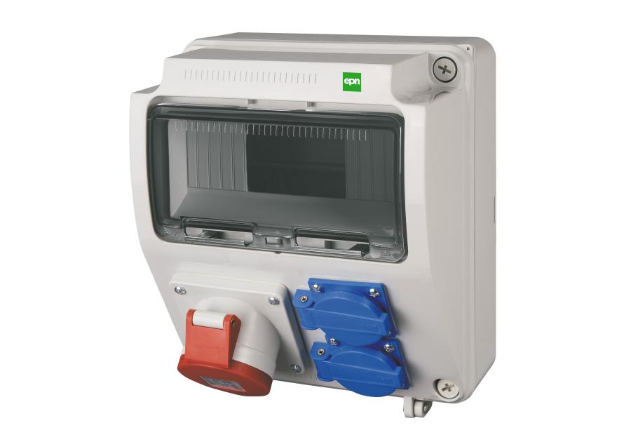 Zdjęcie: Rozdzielnica budowlana RS 9-modułowa 2x2P+Z, 3P+N+Z 16A EPN