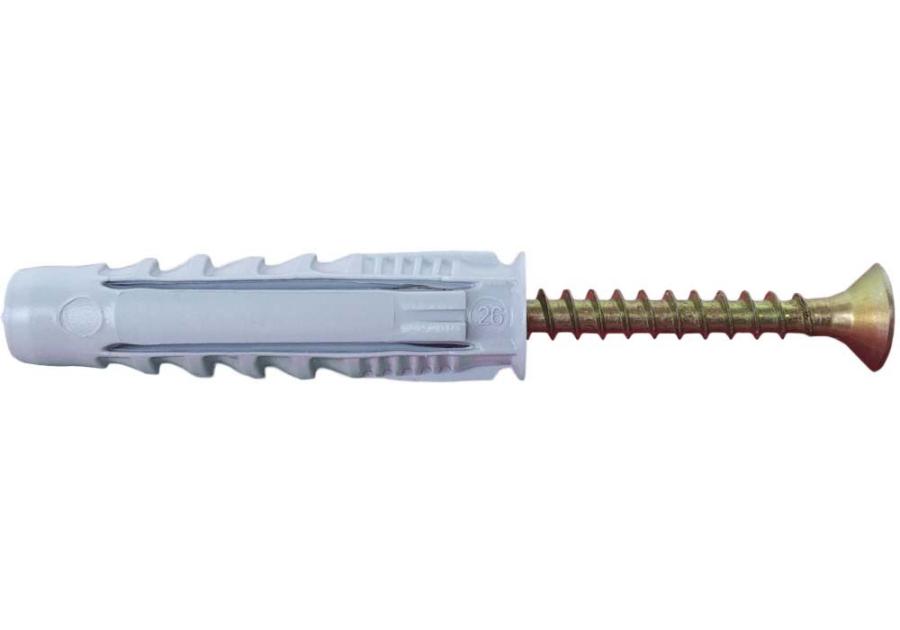 Zdjęcie: Kołek rozporowy uniwersalny z wkrętem rxs-6/4.0x60 mm - 100 szt. Perfect STALCO