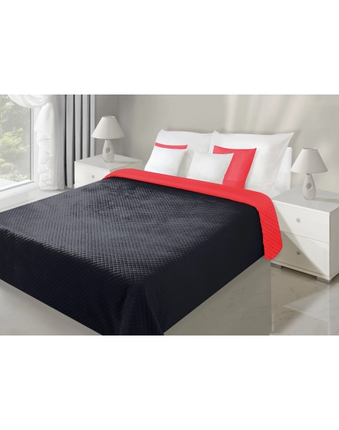 Zdjęcie: Narzuta Filip 230x260 cm czerwono-czarna EUROFIRANY