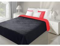 Zdjęcie: Narzuta Filip 230x260 cm czerwono-czarna EUROFIRANY