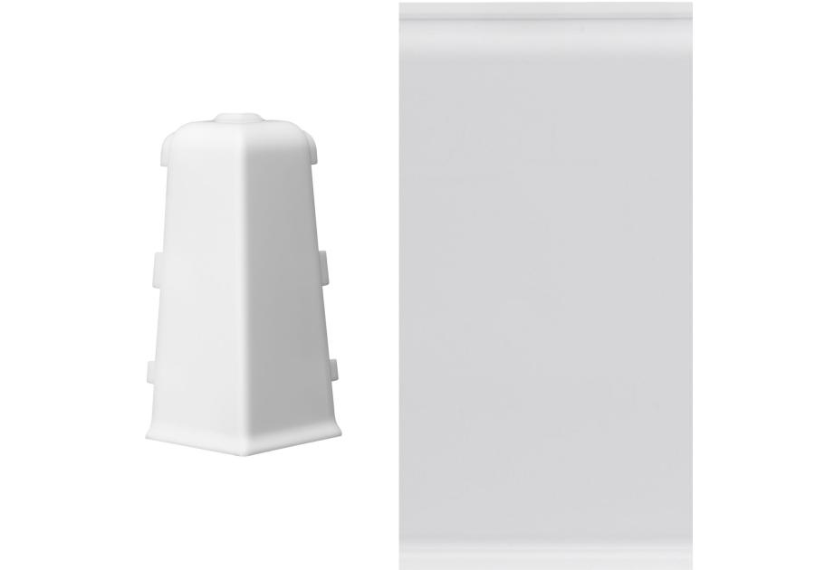 Zdjęcie: Narożnik zewnętrzny do listwy Mack 1 szt. biały mat ARBITON