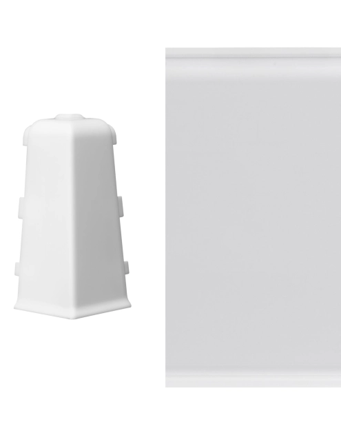 Zdjęcie: Narożnik zewnętrzny do listwy Mack 1 szt. biały mat ARBITON