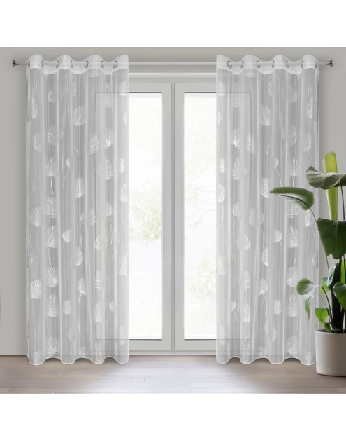 Zdjęcie: Zasłona gotowa Helen 140 x 260 cm biały EUROFIRANY