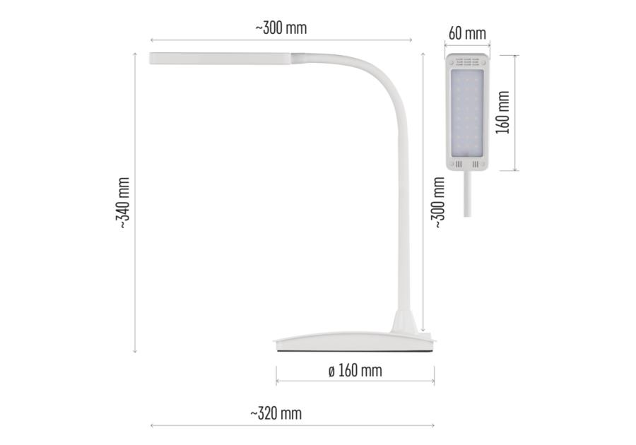 Zdjęcie: Lampa biurkowa LED Eddy biała, WW,NW,CW EMOS