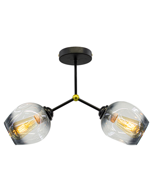 Zdjęcie: Lampa sufitowa Giro 1094/2 black ELEM