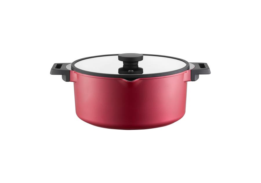 Zdjęcie: Garnek aluminiowy z pokrywką Noel 28 cm 6,8 L AMBITION