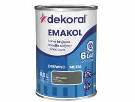 Emalia ftalowa Emakol Strong szary jasny matowy 0,9 L DEKORAL