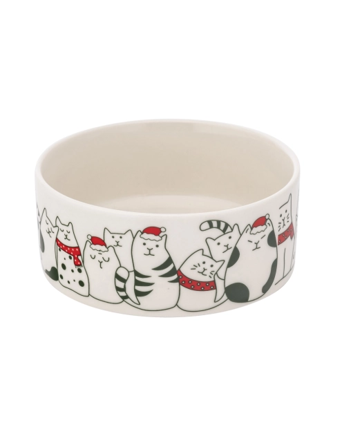 Zdjęcie: Miska dla kota 12x5 cm 330 ml dekoracja xmas cats B ALTOM DESIGN