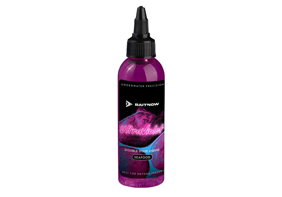 Zdjęcie: Atraktor wędkarski w płynie do method feeder Double Dose Ultra Violet, 100 ml BAITNOW