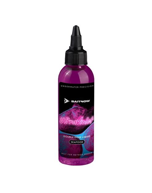 Zdjęcie: Atraktor wędkarski w płynie do method feeder Double Dose Ultra Violet, 100 ml BAITNOW