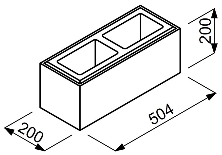 Zdjęcie: Bloczek Paso BPS50 50,4x20x20 czarny JONIEC