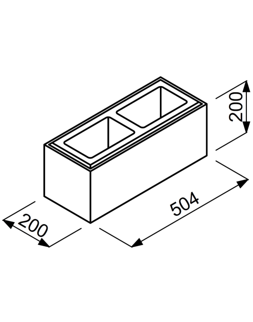 Zdjęcie: Bloczek Paso BPS50 50,4x20x20 czarny JONIEC