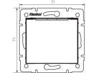 Zdjęcie: Gniazdo zasilające francuskie IP44 Logi 02-1561-102 MOWION