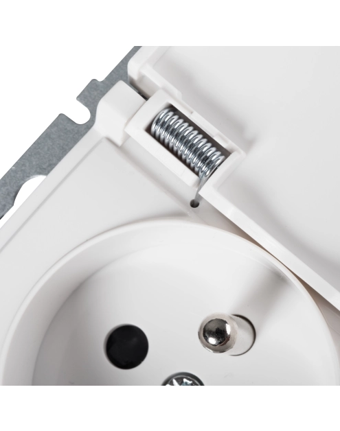 Zdjęcie: Gniazdo zasilające francuskie IP44 Logi 02-1561-102 MOWION