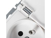 Zdjęcie: Gniazdo zasilające francuskie IP44 Logi 02-1561-102 MOWION