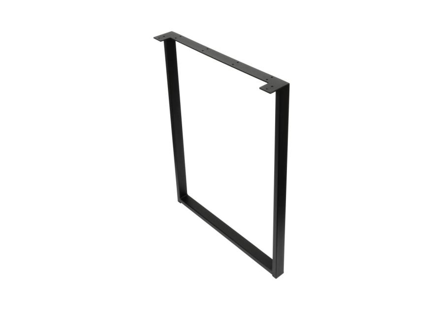 Zdjęcie: Noga meblowa industrialna typ Loft z wzmocnieniem 56x72 cm czarna struktura 40x20 METRO