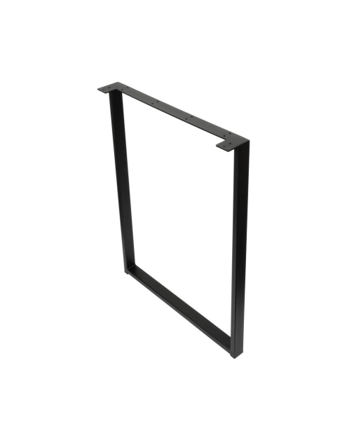 Zdjęcie: Noga meblowa industrialna typ Loft z wzmocnieniem 56x72 cm czarna struktura 40x20 METRO