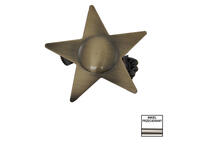 Zdjęcie: Klamra dekoracyjna gwiazda nikiel przecierany KARWEL