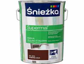 Emalia Supermal brązowy RAL8016 5L ŚNIEŻKA