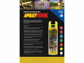 Spray do znakowania czerwony neon 0,5 L SPRAYTOOL