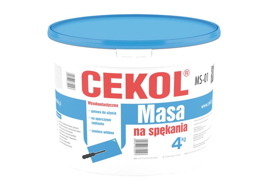 Zdjęcie: Masa na spękania MS-01 elastyczna 4 kg CEKOL