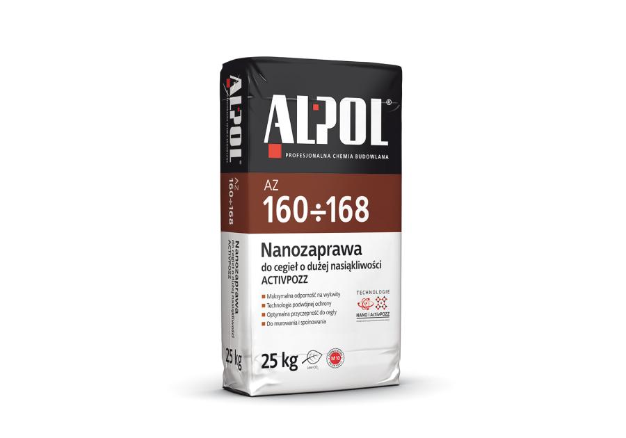 Zdjęcie: Nanozaprawa do cegieł o dużej nasiąkliwości ActivPOZZ beżowa 25 kg AZ 167 ALPOL