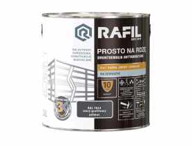 Gruntoemalia prosto na rdzę półmat RAL7024 2,5L RAFIL