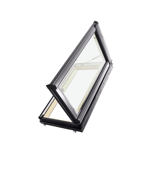 Zdjęcie: Wyłaz dachowy Designo R39, drewno, 054x098, prawy ROTO