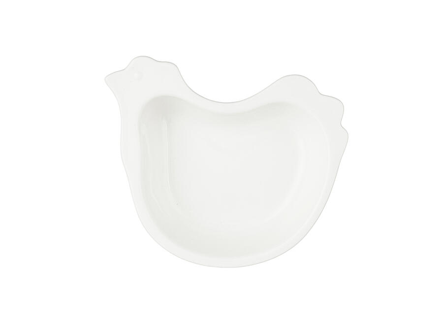 Zdjęcie: Naczynie kurka 17,5x14,5x4 cm porcelana kremowa ALTOMDESIGN