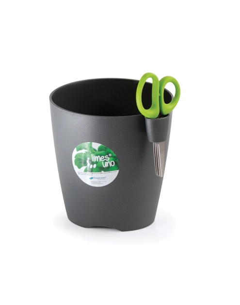 Zdjęcie: Doniczka Limes Uno grafit 15 cm PROSPERPLAST